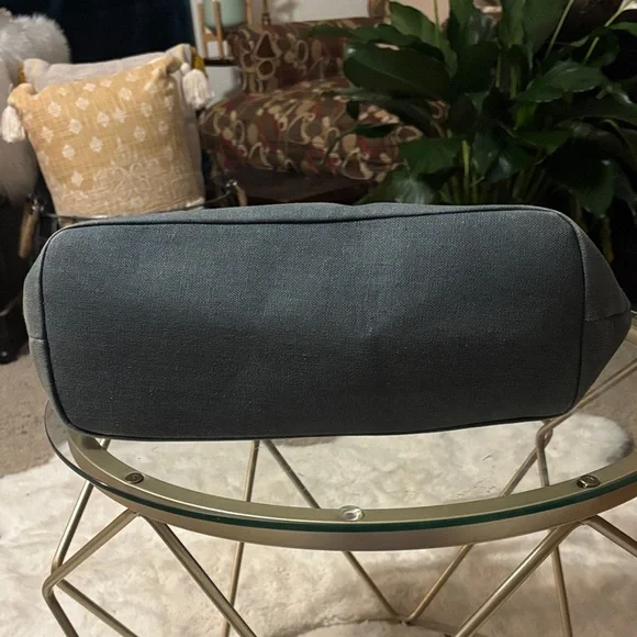 Spartina 449 Houndstooth Tote - Green and Brown - Picture 6 of 9